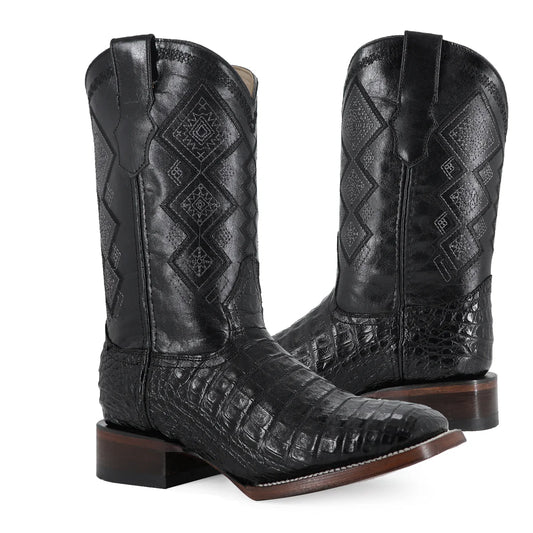 BOTA VAQUERA BULLDOG COCODRILO PANZA NEGRO-MEN