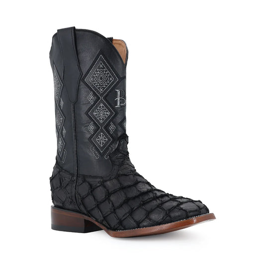 BOTA VAQUERA BULLDOG PESCADO NEGRO NOBUCK-MEN